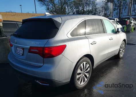 2016 Acura Mdx Technology Acurawatch Plus Packages/Technology Package from USA, damaged, VIN 5FRYD4H41GB044718